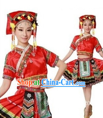 Miao Ethnic Dance Recital and Competition Costumes