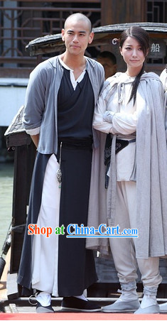 Ancient Swordsman and Swordswoman Traditional Costumes 2 Complete Sets