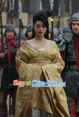 Yang Guifei Tang Empress Costumes and Wig Complete Set