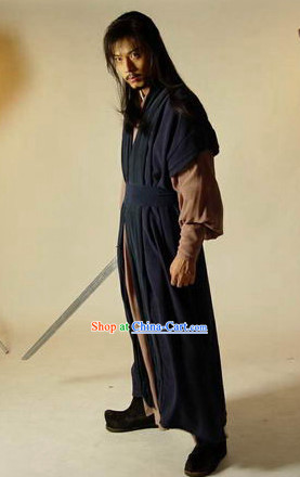 Ancient Korean Black Swordman Costumes Complete Set