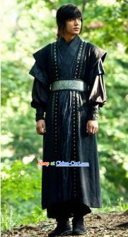 Traditional Korean Black Robe for Men