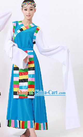 Tibetan Dance Costumes and Headwear for Women