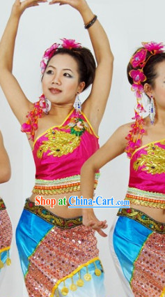 Southeast Asia Traditional Thailand Dancewear for Women