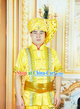 Southeast Asia Traditional Thailand Royal Clothes Imperial Dresses for Boys or Men