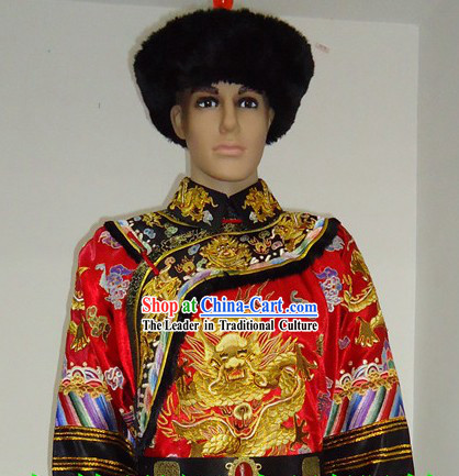 Imperial Palace Royal Family Member Chieftain Wedding Dress and Hat for Men