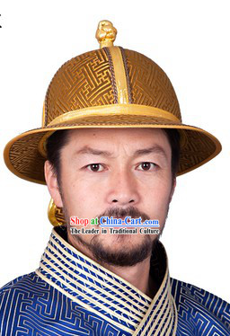 Ancient Chinese Mongolian Emperor Genghis Khan Hat