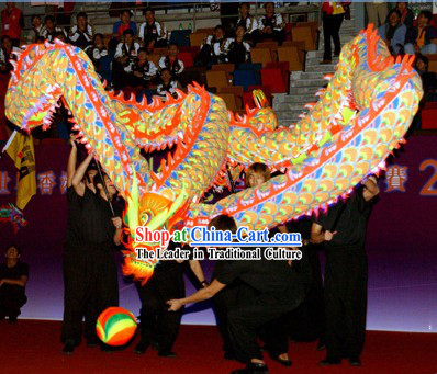 Professional Performance World Luminous Dragon Dance Championship Costumes Complete Set