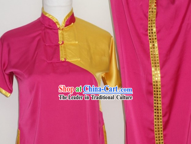 Top Chinese Traditional Silk Kung Fu Uniform for Junior School Students Children