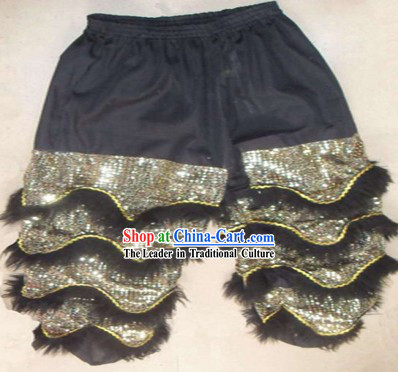 Black Chinese Lion Dance Pants