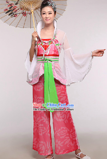 Chinese Classic Fairy Dance Costumes and Headdress