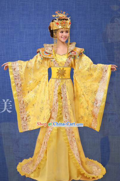 Ancient Chinese Film and Video Empress Garment and Headwear