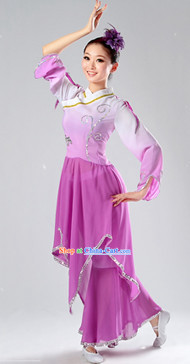 Chinese Classic Fan Dancing Dresses for Women