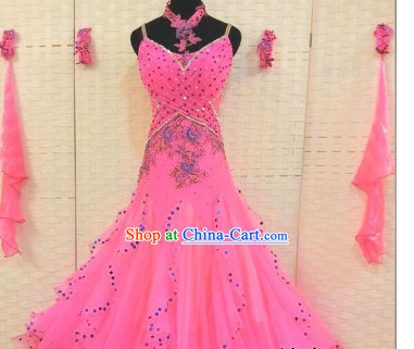 Professional Custom Dance Skirt Modern Dancing Ballroom Waltz Dress Competition Costumes