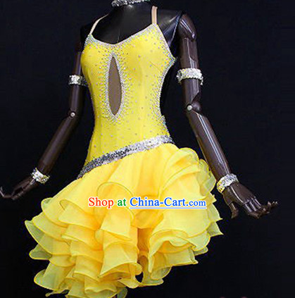 Professional Latin Competition Dancewear Costumes for Top Dancer