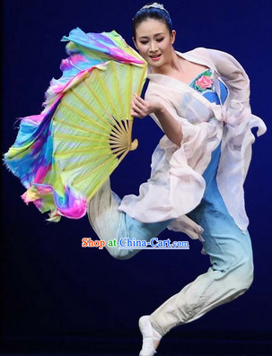 Professional Stage Performance or Competition Silk Dance Fan