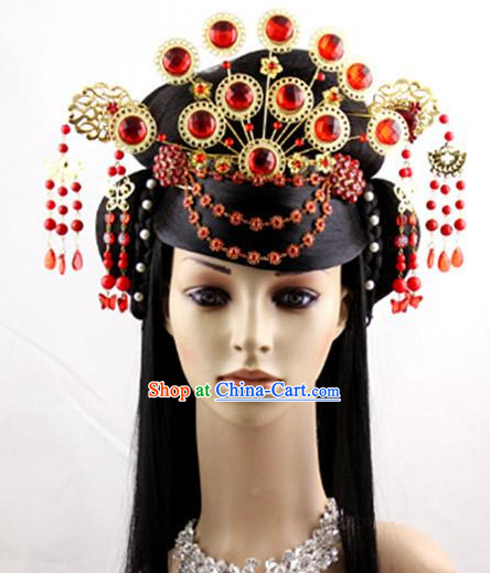 Ancient Chinese Empress Wig and Hair Decoration