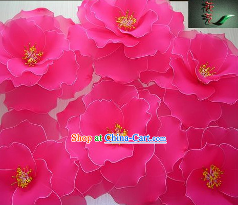 Big Handmade Peony Dance Props Decorations