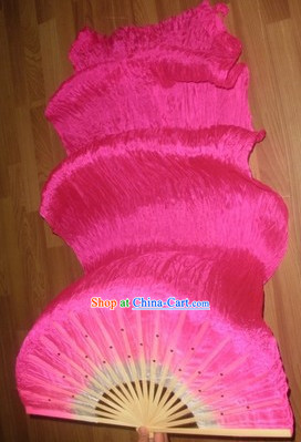 Professional 59 Inches Long Silk Dance Fan