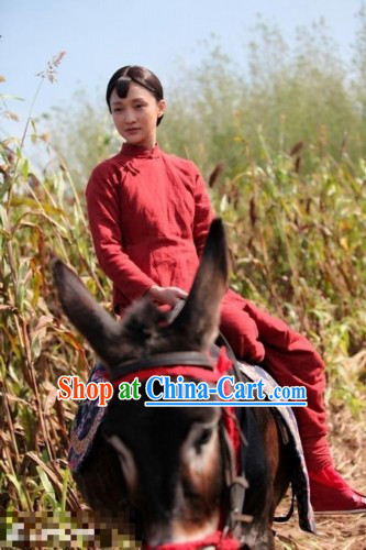 Chinese Red Sorghum Tv Series Costume for Women