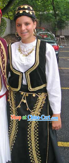 Womens Greek National Costume Complete Set