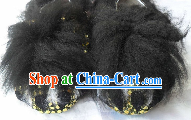 Professional Silk and Wool Lion Claw Shoes