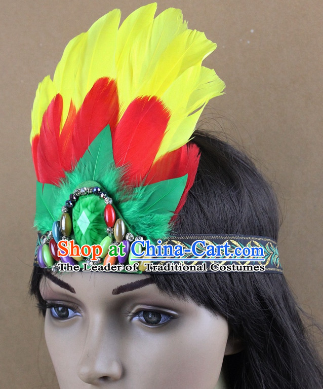 Handmade Chinese Feather Hair Accessories