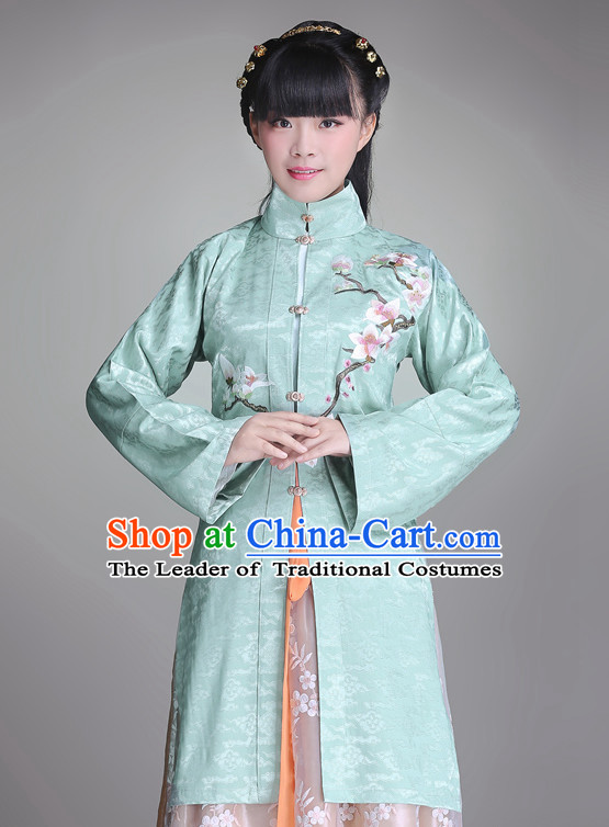 Ancient Chinese Song Ming Dynasty Princess Clothing and Hair Jewelry Complete Set for Women