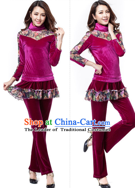 Asia Chinese Festival Parade Folk Dance Costume Wholesale Clothing Group Dance Costumes Dancewear Supply for Women