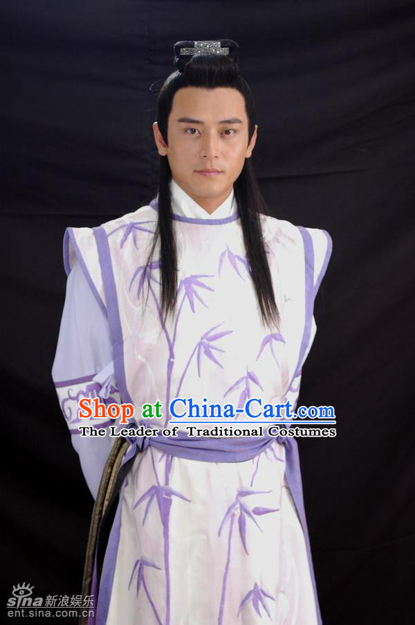 Chinese Costume Chinese Classic Costumes National Garment Outfit Clothing Clothes Ancient Jin Dynasty Scholar Men Costumes