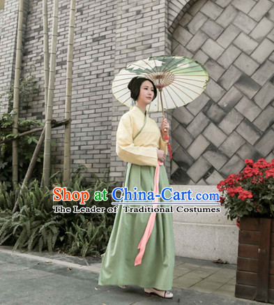 Chinese Costume Chinese Costumes Hanfu Han Dynasty Ancient China Scholar Clothing Dress Garment Suits Clothes Complete Set for Women