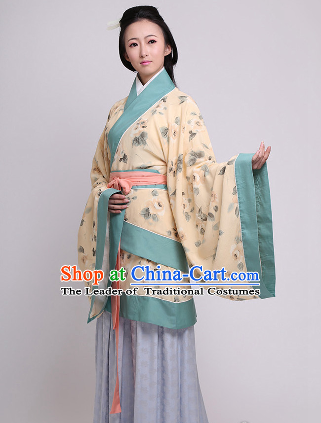 Chinese Costume Chinese Costumes Hanfu Han Dynasty Ancient China Scholar Clothing Dresses Garment Suits Clothes Complete Set for Women