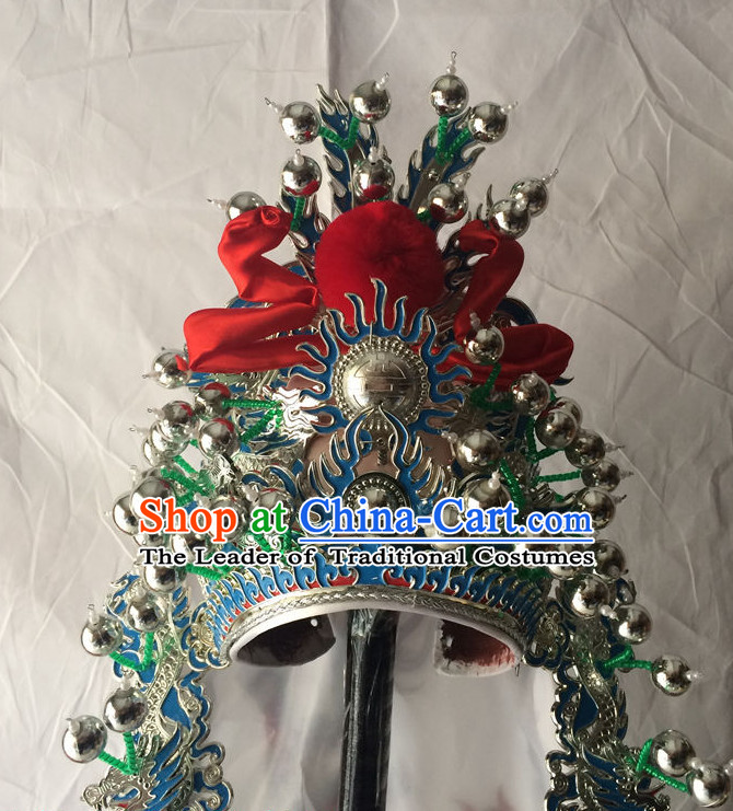 Chinese Traditional Opera Wu Sheng Hat for Men