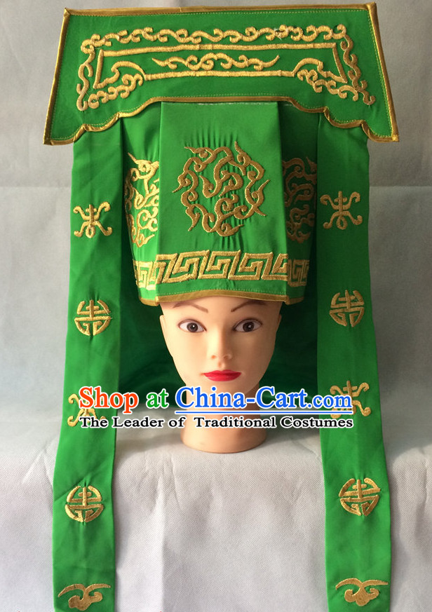 Chinese Opera Hat Bodyguard Helmet Hat Headwear Headpieces Headdress for Men