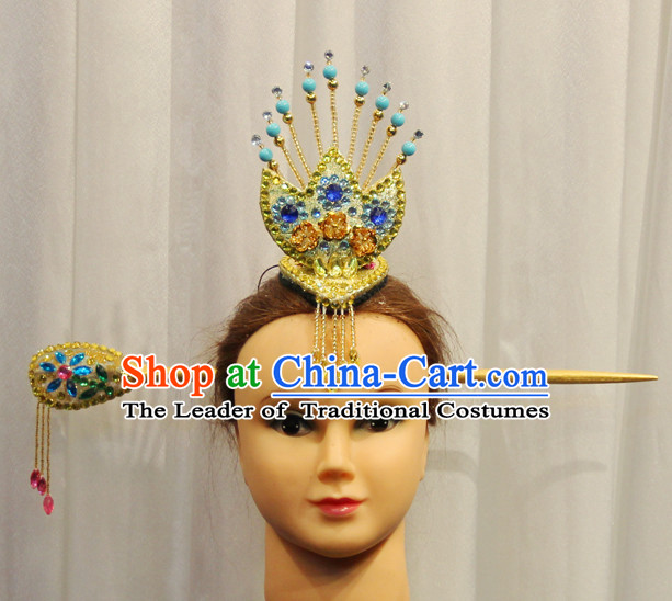 Chinese Dance Apparel Hair Jewelry North Korean South Korean Asian Fashion Wholesale Stage Performance Headdress Folk Decorations