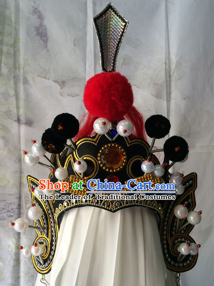 Chinese Opera General Superhero Hat Helmet for Men