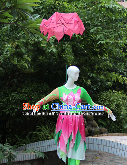 Chinese Dance Apparel Flower Props Folk Dancing Prop Lotus Hair Decoration Headdress Headwear