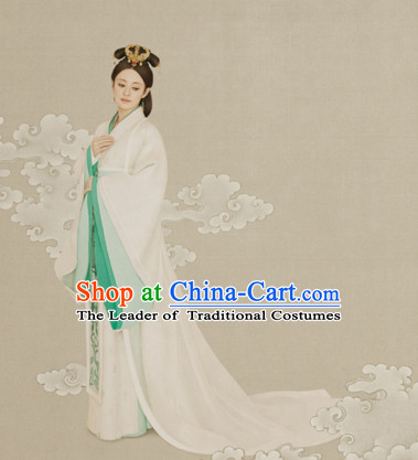 Chinese Han Dynasty Clothing National Costumes for Women