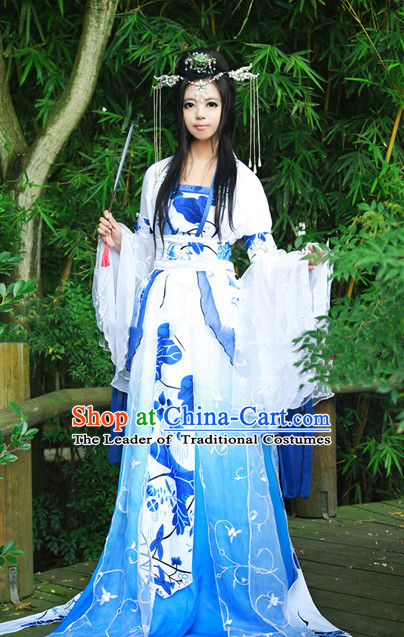 Chinese Costume Ancient Dress Classic Garment Suits Imperial Princess Queen Emperor Clothing for Women