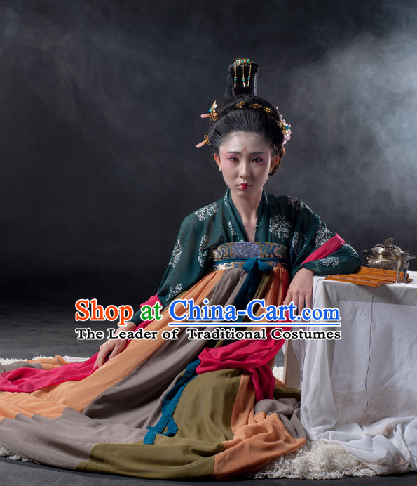 Chinese Ancient Han Dynasty Princess Clothes Costume China online Shopping Traditional Costumes Dress Wholesale Asian Culture Fashion Clothing and Hair Accessories for Women