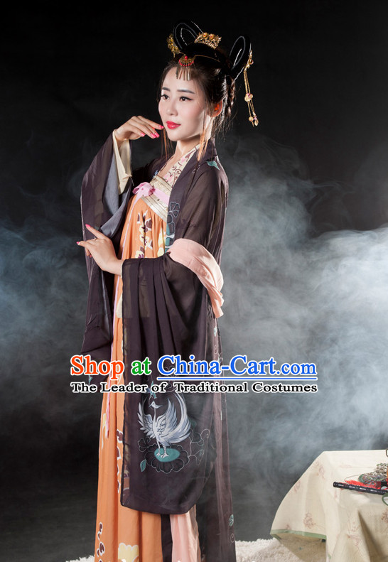 Chinese Ancient Tang Dynasty Lady Clothes Costume China online Shopping Traditional Costumes Dress Wholesale Asian Culture Fashion Clothing and Hair Accessories for Women