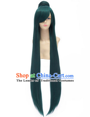 Ancient Asian Chinese Japenese Korean Knight Cosplay Long Wigs Classic Wig