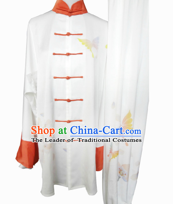 Top Long Sleeves Tai Chi Wing Chun Uniform Martial Arts Supplies Supply Karate Gear Martial Arts Uniforms Clothing for Women and Girls