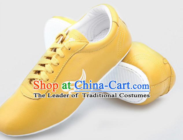 Top Kung Fu Martial Arts Karate Wing Chun Supplies Training Shop Cowhide Shoes for Kids and Adults