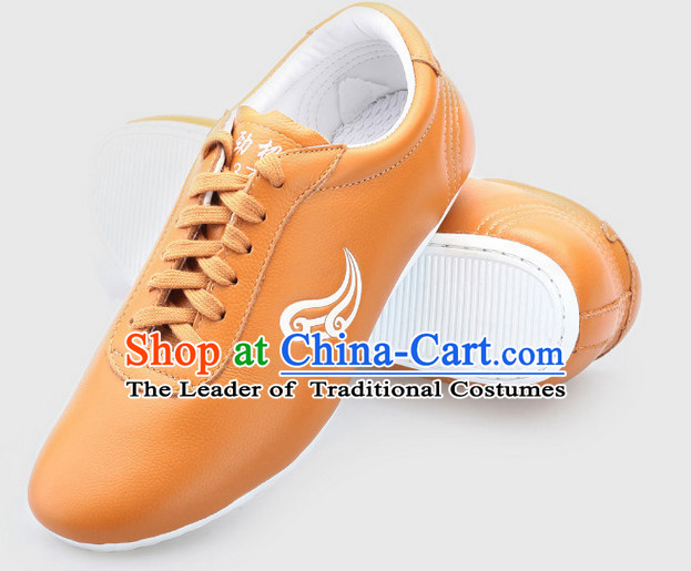 Top Kung Fu Martial Arts Karate Wing Chun Supplies Training Shop Cowhide Shoes for Kids and Adults