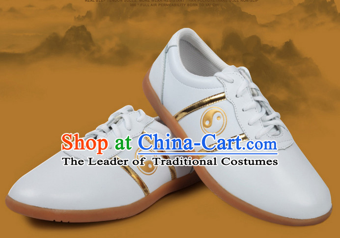 Top Kung Fu Martial Arts Karate Wing Chun Supplies Training Shop Cowhide Shoes for Kids and Adults