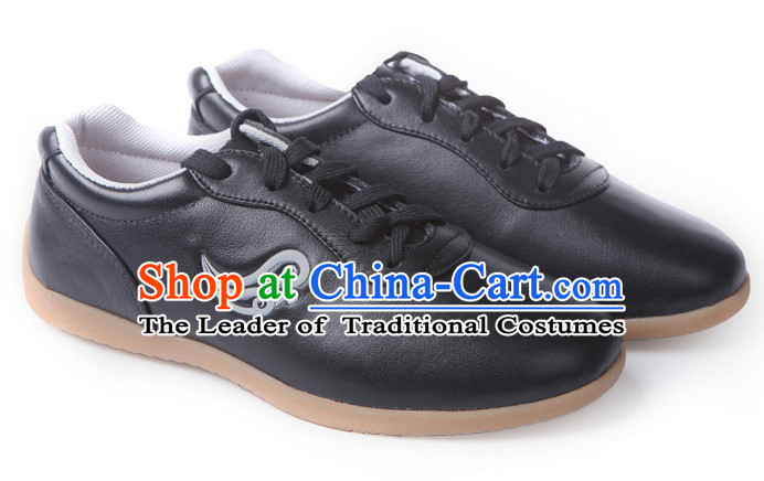 Top Kung Fu Martial Arts Karate Wing Chun Supplies Training Shop Cowhide Shoes for Kids and Adults