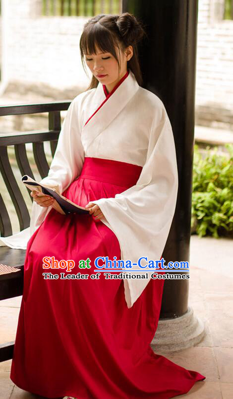 Chinese Han Dynasty Princess Dress Clothing and Hair Jewelry Complete Set for Women and Girls