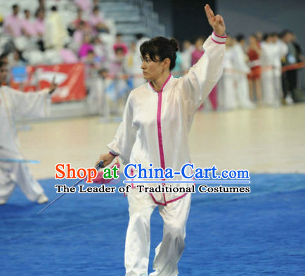 Top Tai Chi Competition Outfit Taiji Contest Jacket Pants Supplies Custom Kung Fu Costume Wu Shu Clothing Martial Arts Costumes for Men Women Kids Boys Girls