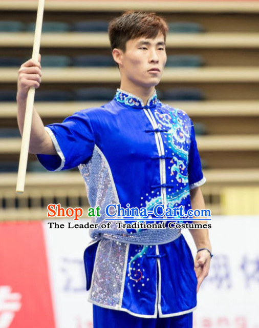 Top Wushu Competition Suits Tourament Qigong Kung Fu Training Karate Clothes Shaolin Outfit Martial Arts Uniform for Men Women Girls Boys Kids Adults