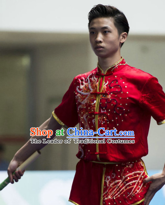 Top Wushu Competition Suits Southern Fist Tourament Qigong Kung Fu Training Karate Clothes Shaolin Outfit Martial Arts Uniform for Men Women Girls Boys Kids Adults